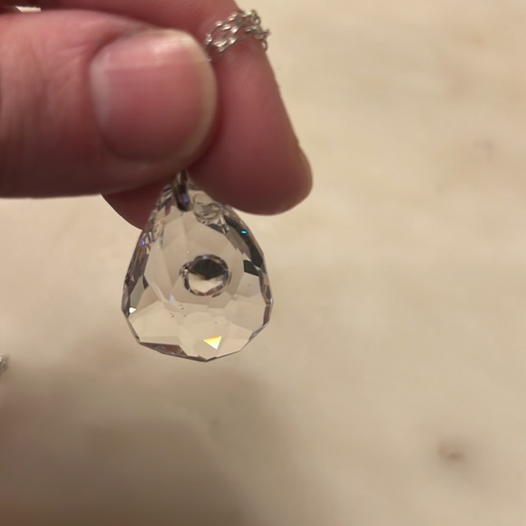 Swarovski crystal pendant with mini crystal within - Picture 5 of 8